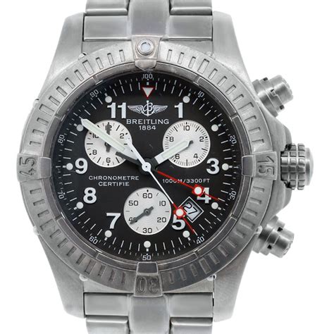 breitling super avenger m1 titanium|Breitling Avenger titanium chronograph.